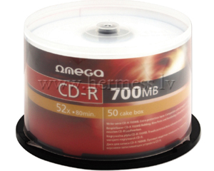 Diski CD-R, Cakebox 50gab.